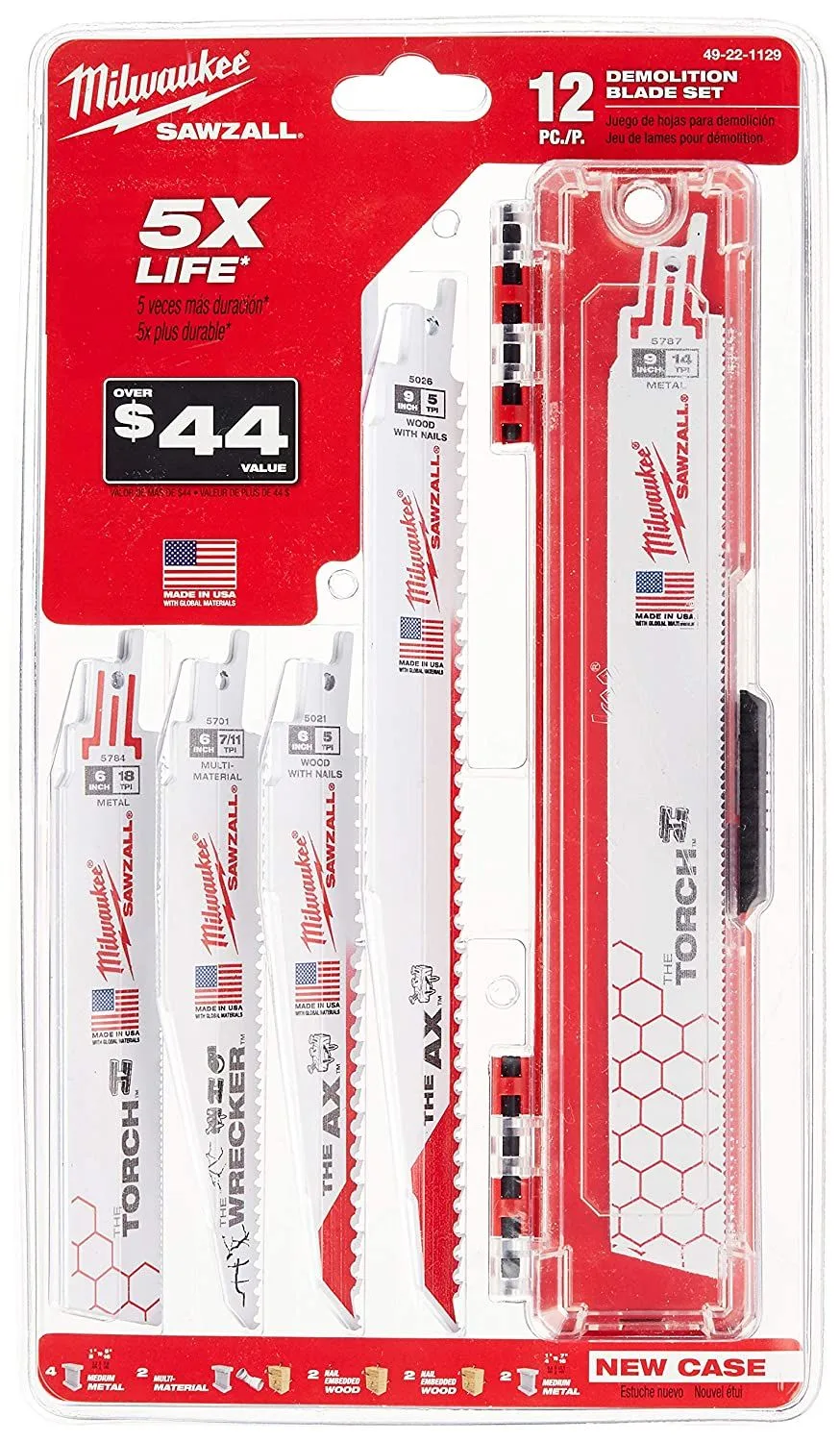 12pc Recip Saw Blade Set product image