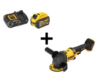 60V Max 4 1/2 Inch - 6 Inch Angle Grinder with 20V/60V 6Ah Battery & Charger product image