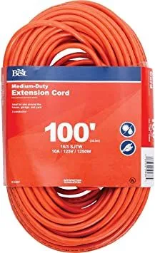 Do it Best 100' x 16G 3SJTW Outdoor Extension Cord Orange - Each product image