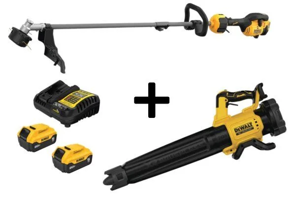 20V Blower & Trimmer Combo with 2 - 5.0Ah Batteries and Charger (DCB205-2C) product image