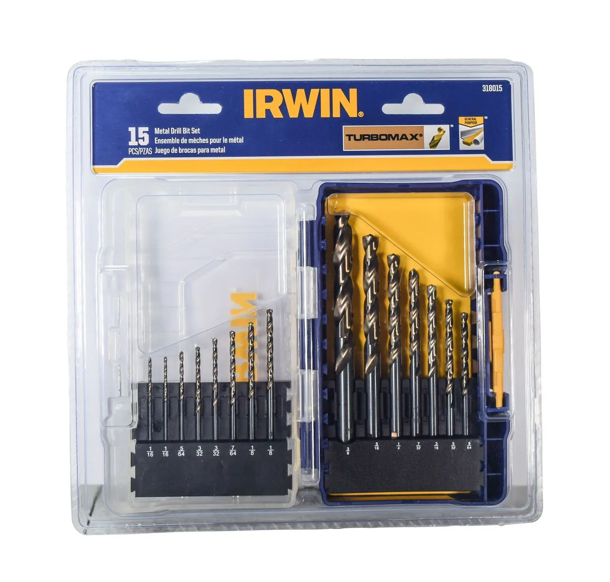 TurboMax Turbo Point Drill Bit Set 15pc product image