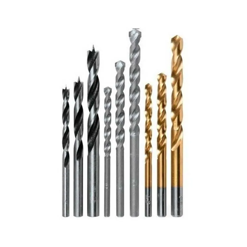 9pc Drill Bit set for Masonry, Wood & Metal 3/16 Inch, 1/4 Inch, 5/16 Inch product image