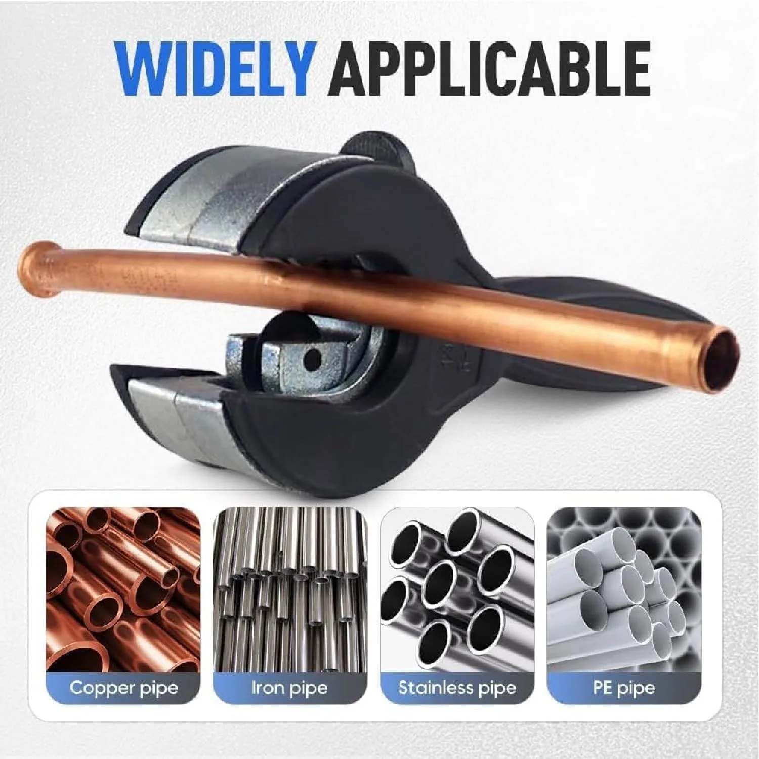 Ratcheting Pipe Tubing Cutter 5/16 Inch to 1 1/8 Inch for Copper, PVC, Alumin product image