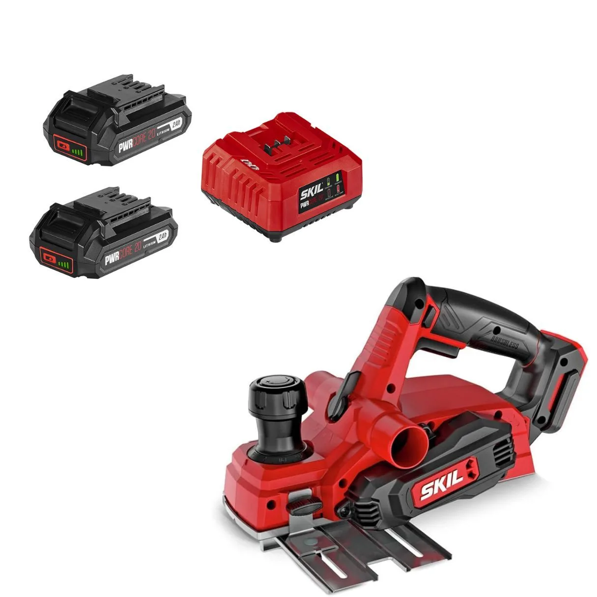 PWR CORE 20V Brushless 3 1/4 Inch Planer with 2 x 2amp Battery & Charger product image