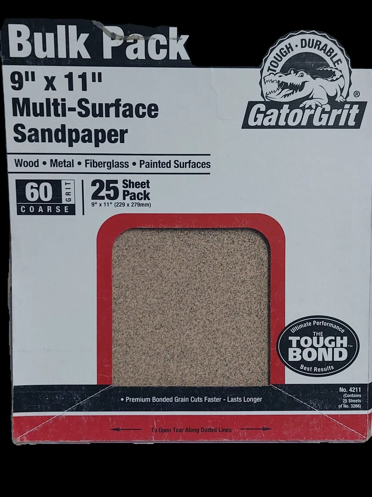 Sand Paper 9x11 A/O Bulk #60 product image