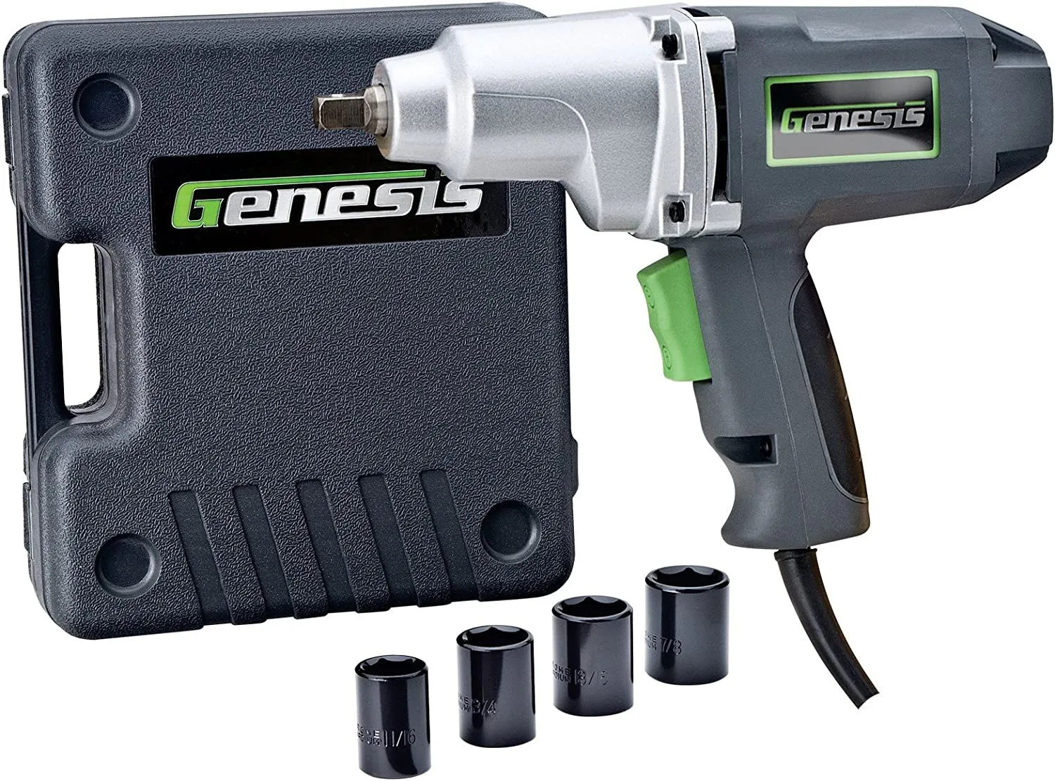 7.5 Amp 1/2 Inch Impact Wrench Driver Kit with Detent Pin Square Drive Anvil product image