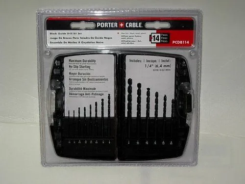 14pc Black Oxide Drill Bit Set product image