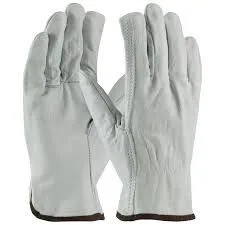 Small Natural Grain Cowhide Leather Driver's Gloves 9.8 Inch product image