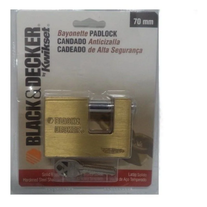 & Decker Black & Decker Barlock 70mm Brass - Bayonet Bar Lock product image