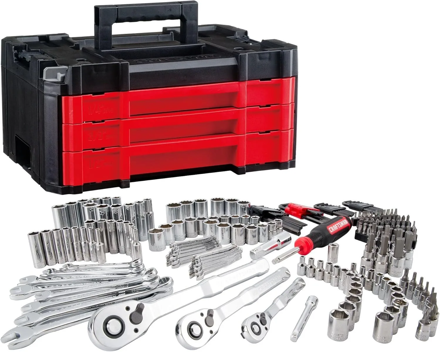 VERSASTACK Mechanics Tool Set 1/4 Inch, 3/8 Inch, and 1/2 Inch Drive, 230 pcs product image