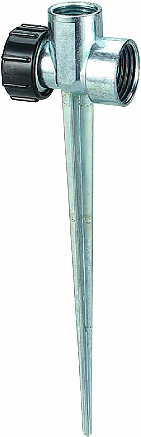 1/2 Inch Zinc Flow Orbit 1/2 Inch Zinc Flow-Thru Spike Base product image