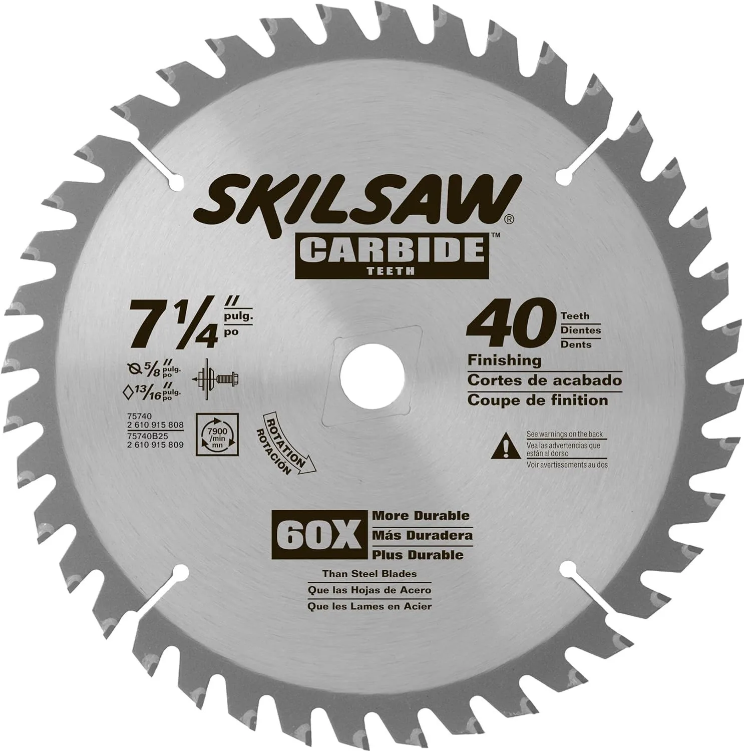 7 1/4 Inch Circular Saw Blade 40T product image