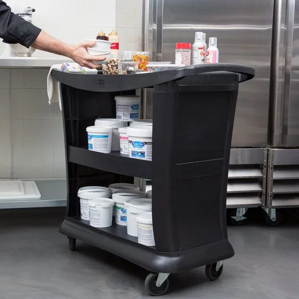 3 Shelf Executive Utility Cart Black product image