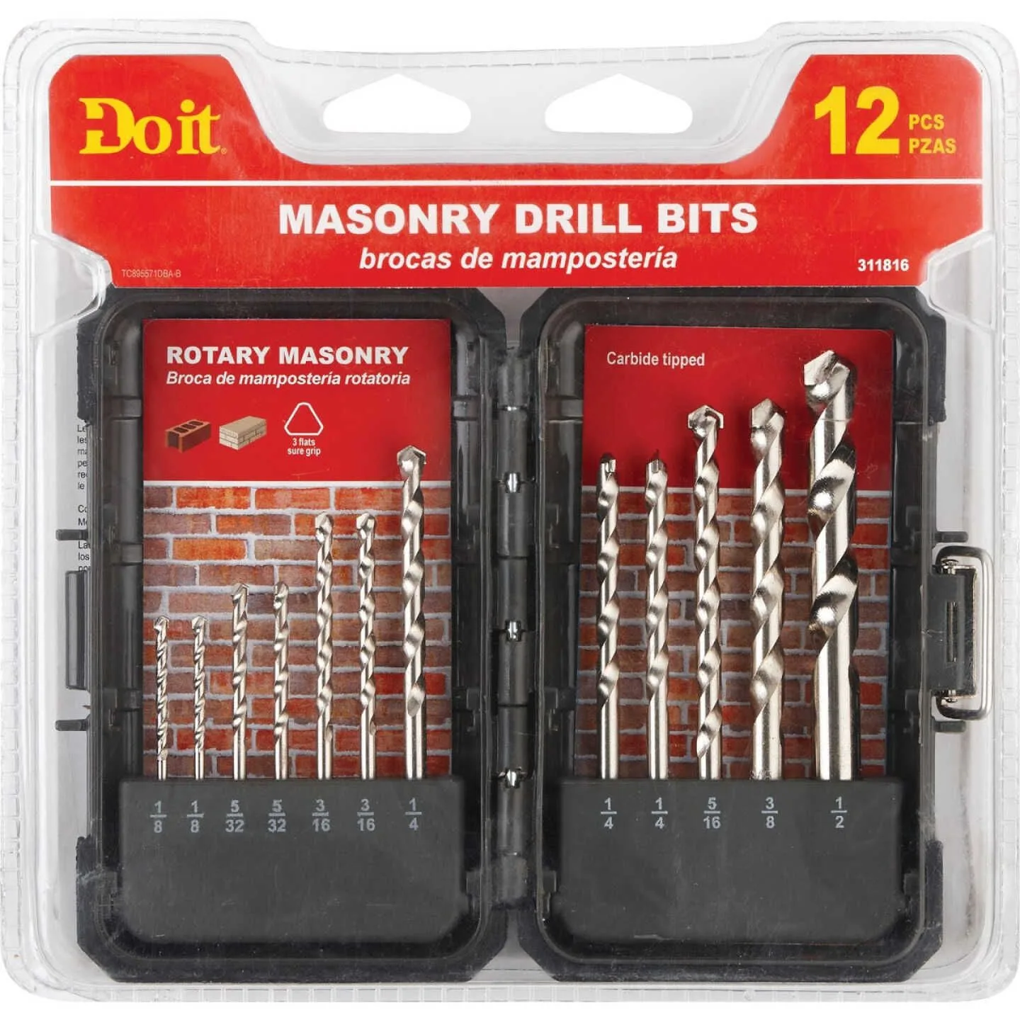 it Masonry Drill Bit Set 12pc Do it Masonry Drill Bit Set 12pc product image