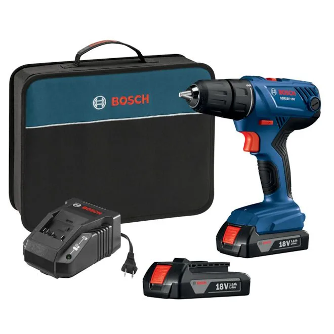 18 V Compact 1/2 Inch Drill/Driver Kit with 2 1.5 Ah SlimPack Batteries product image