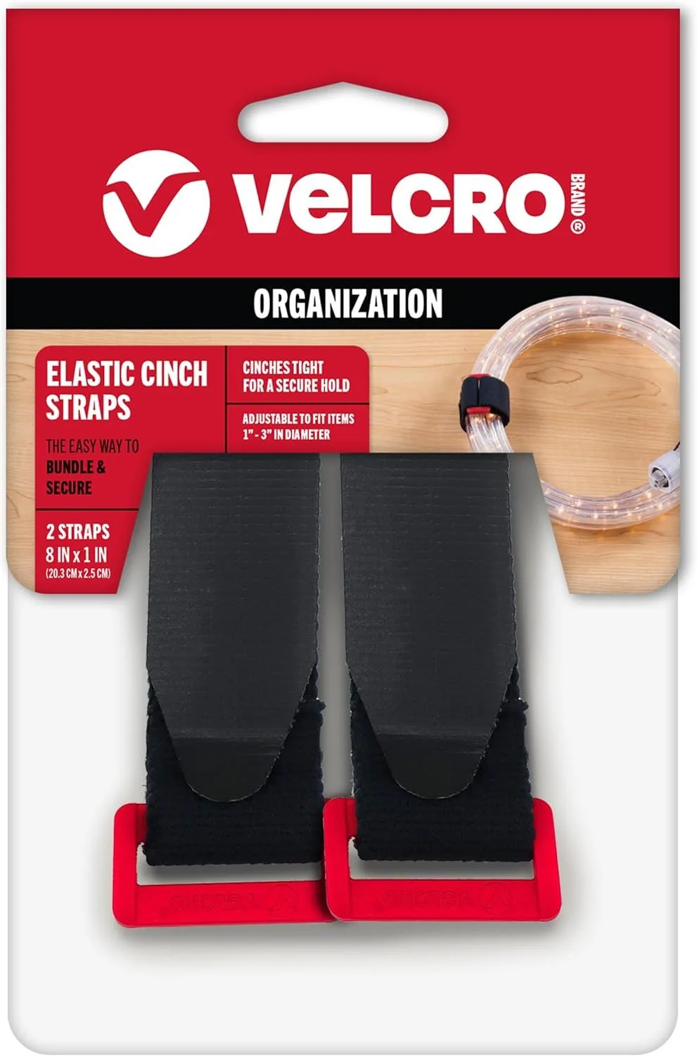 Brand Elastic Cinch Straps with Buckle 2pc product image