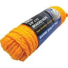 3/8 Inch X 75' Yellow Braided Polypropylene Rope product image