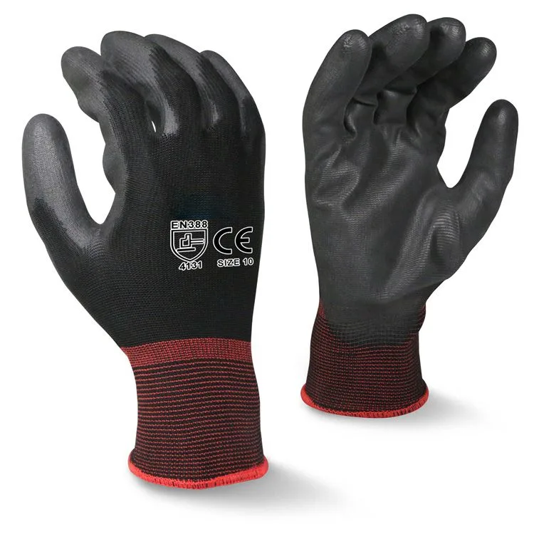 Gauge Polyester Liner with PU Paim Coated Glove product image