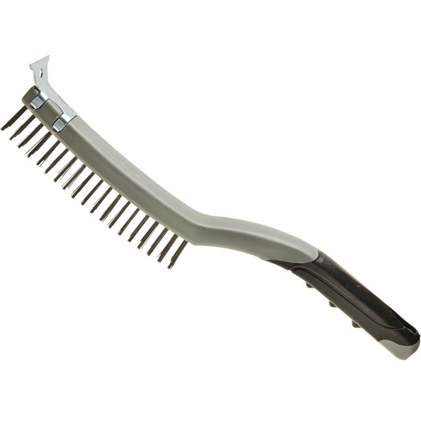 Look 5 1/4 Inch x 1/2 Inch Stiff Wire Brush with Scraper product image