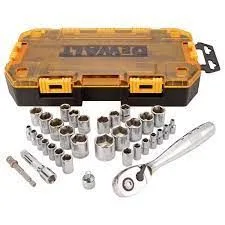 1/4 Inch and 3/8 Inch Drive Socket Set (34-Piece) product image