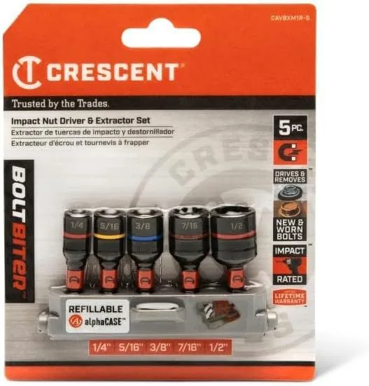 5pc Impact Nut Driver & Extractor Set product image