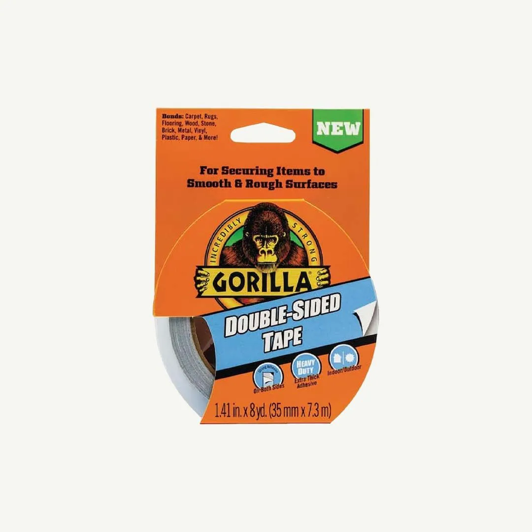 Double Gorilla Double-Sided Tape 1.41 Inch x 8 yd Gray product image