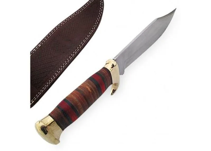 Overall Hunting Knife with Leather Sheath product image