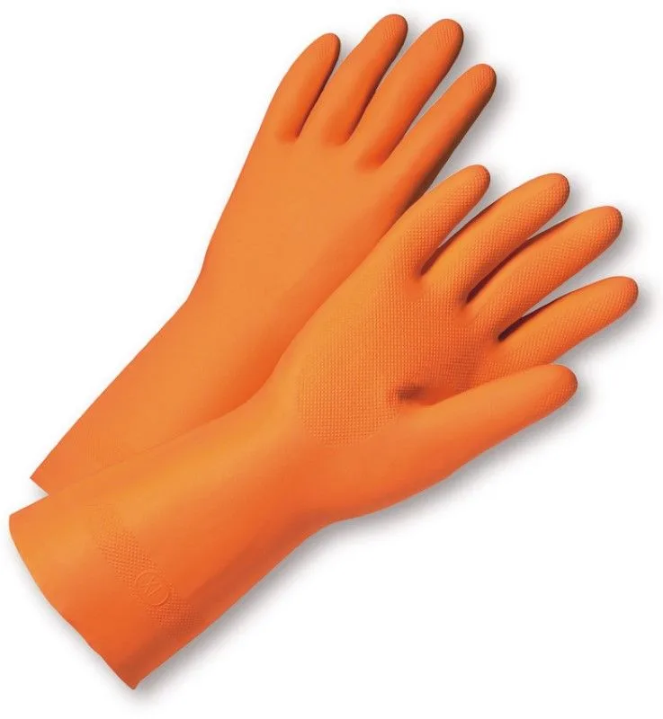 Lined Orange Latex Glove Flock Lined Orange Latex Glove - XL product image