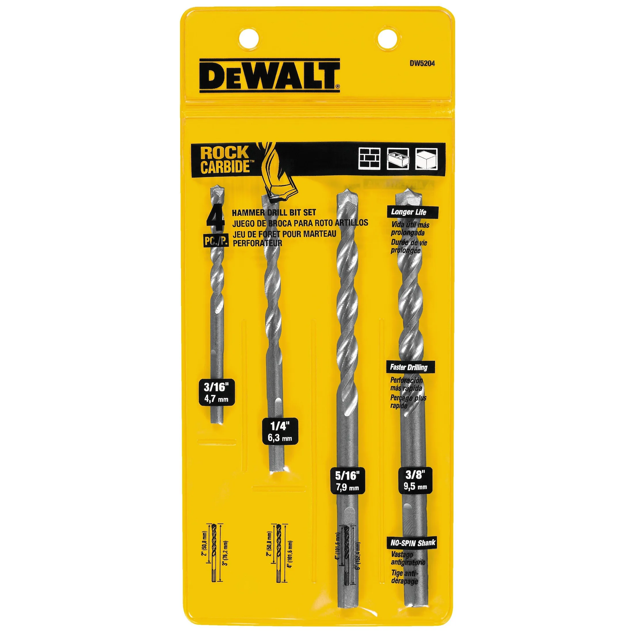 Carbide Tipped 4pc. Premium Bit Set product image