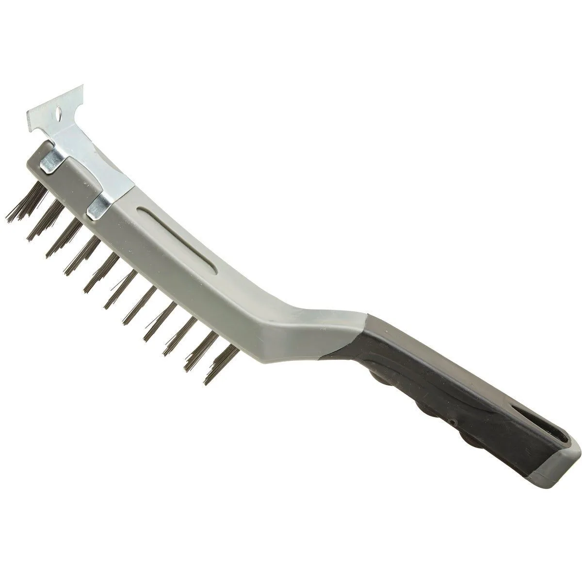 Look 5 Inch x 1 1/4 Inch Stiff Wire Brush with Scraper product image