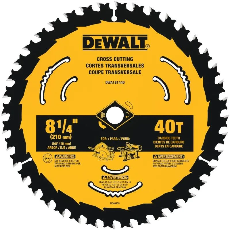 8 1/4 Inch Circular Saw Blade 40T product image