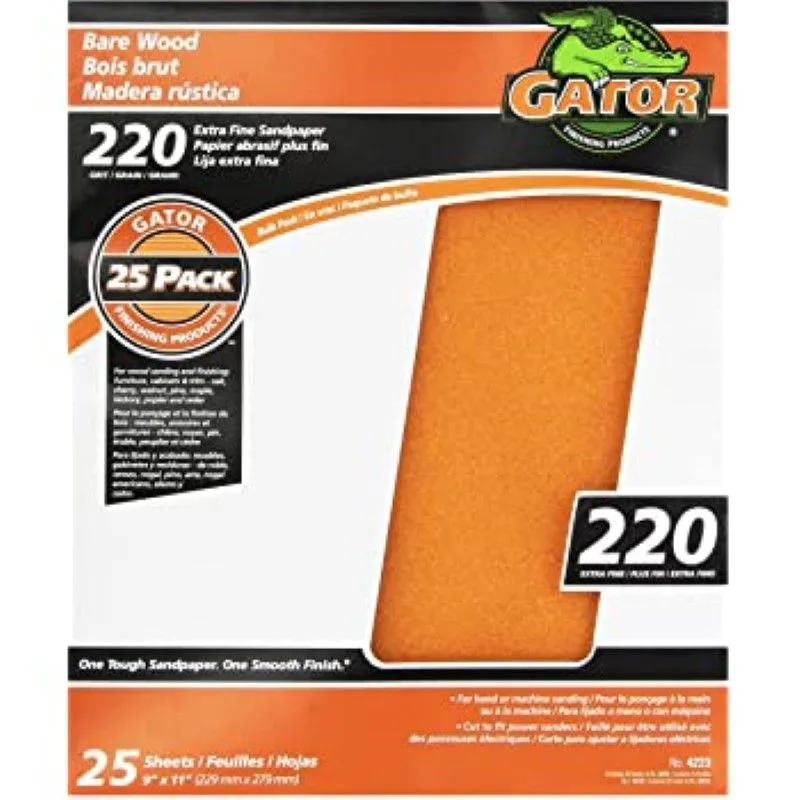 Sand Paper 9x11 Garnet Bulk #220 product image