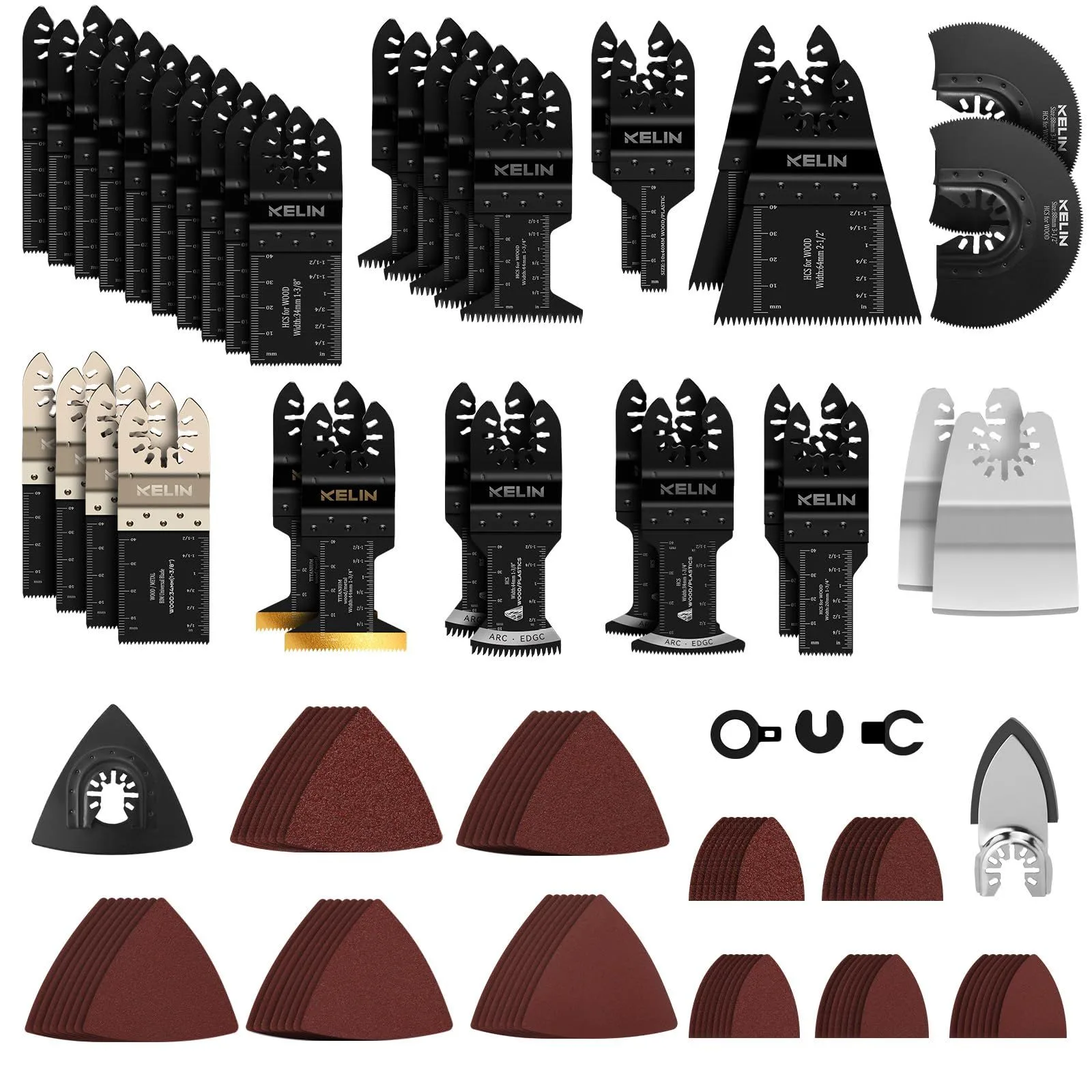 Multitool Blade Kits Cutting & Sandpaper Oscillating Tool Accessories product image
