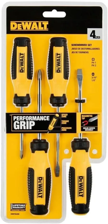 Performance Grip Screwdriver Set 4Pc product image