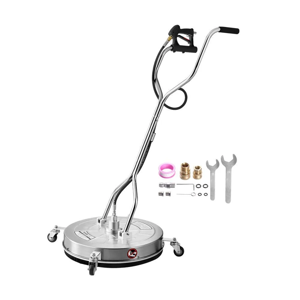 24 Inch Stainless Steel Pressure Washer Surface Cleaner with 4 wheels 4000 PSI product image