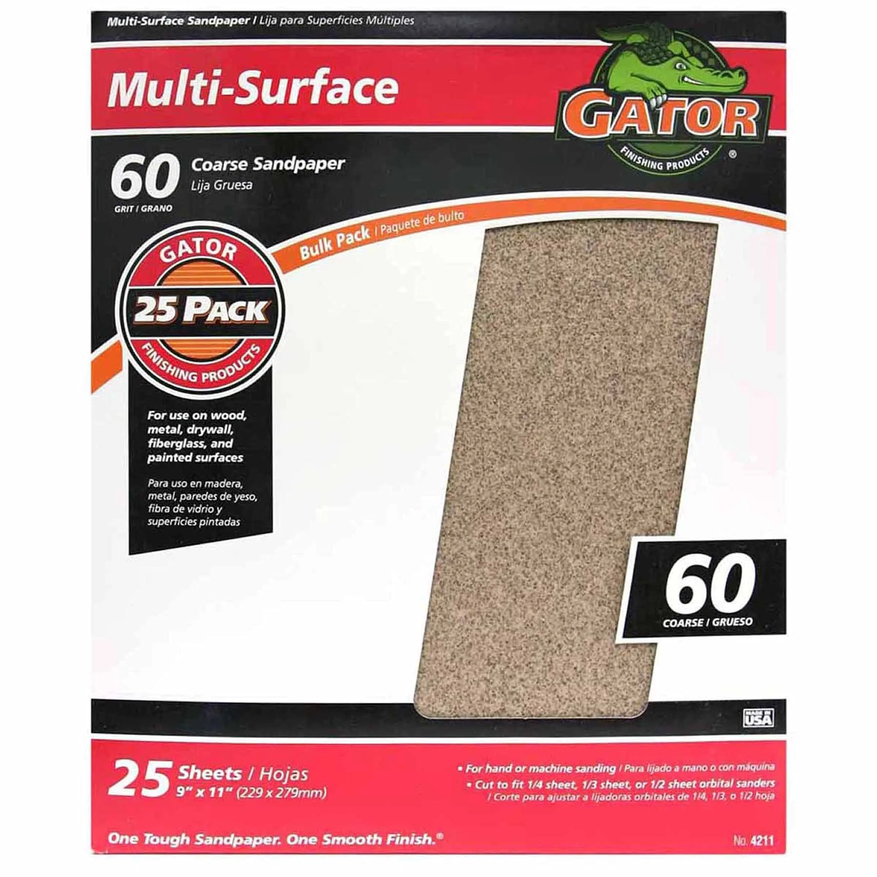 Sand Paper 9x11 Garnet Bulk #60 product image