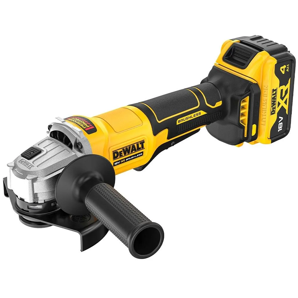 20V Max 4 1/2 Inch Paddle Switch Angle Grinder W/4 Ah Battery product image