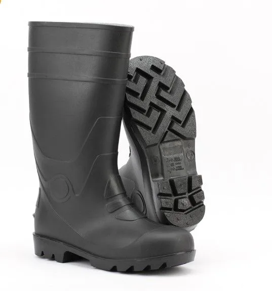 Black Sole Steel Tip Tall Rubber Boots product image