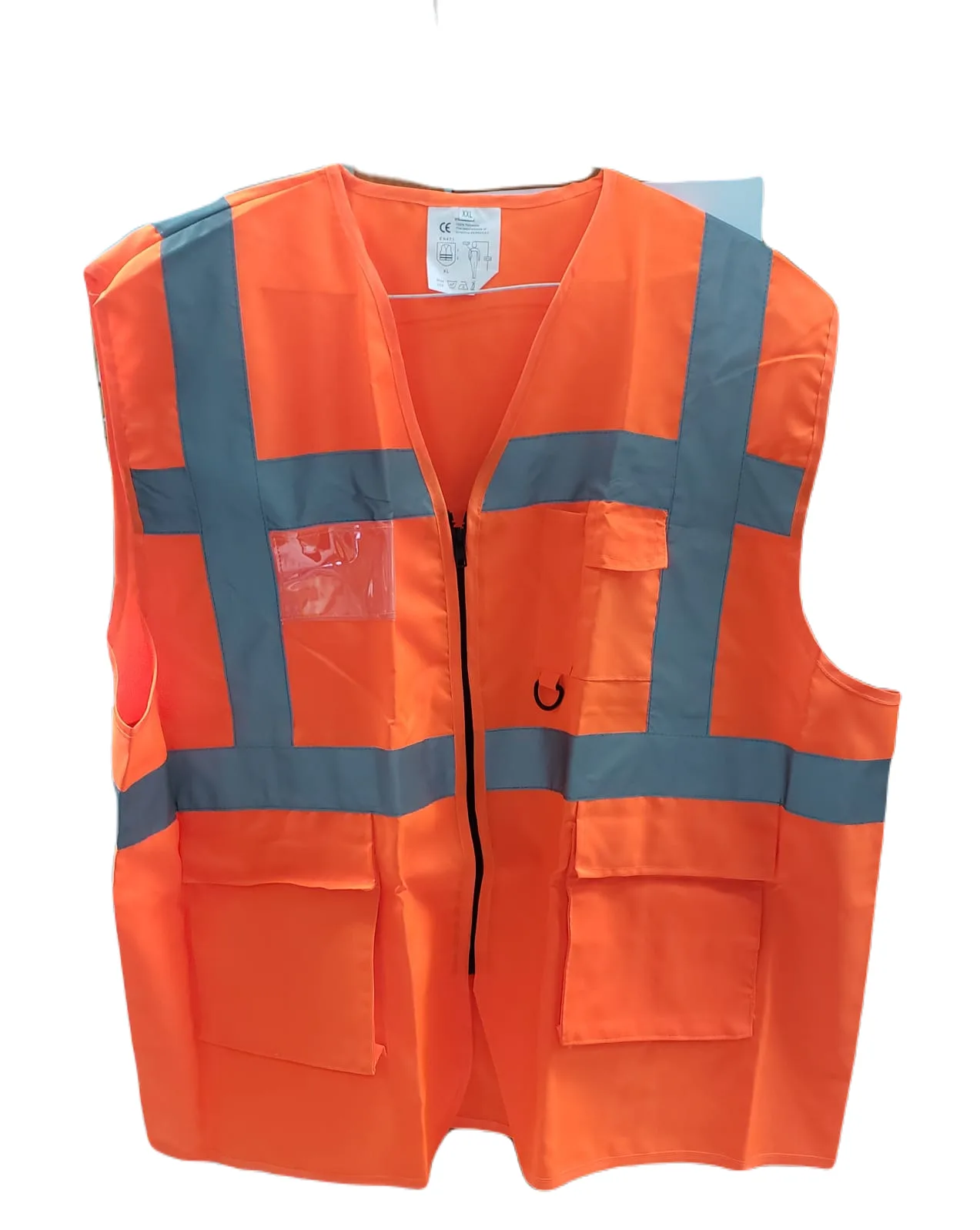 Traffic Vest 200 Denier - 3M Silver Reflective Zip Gusseted Multipocket - D Ring product image