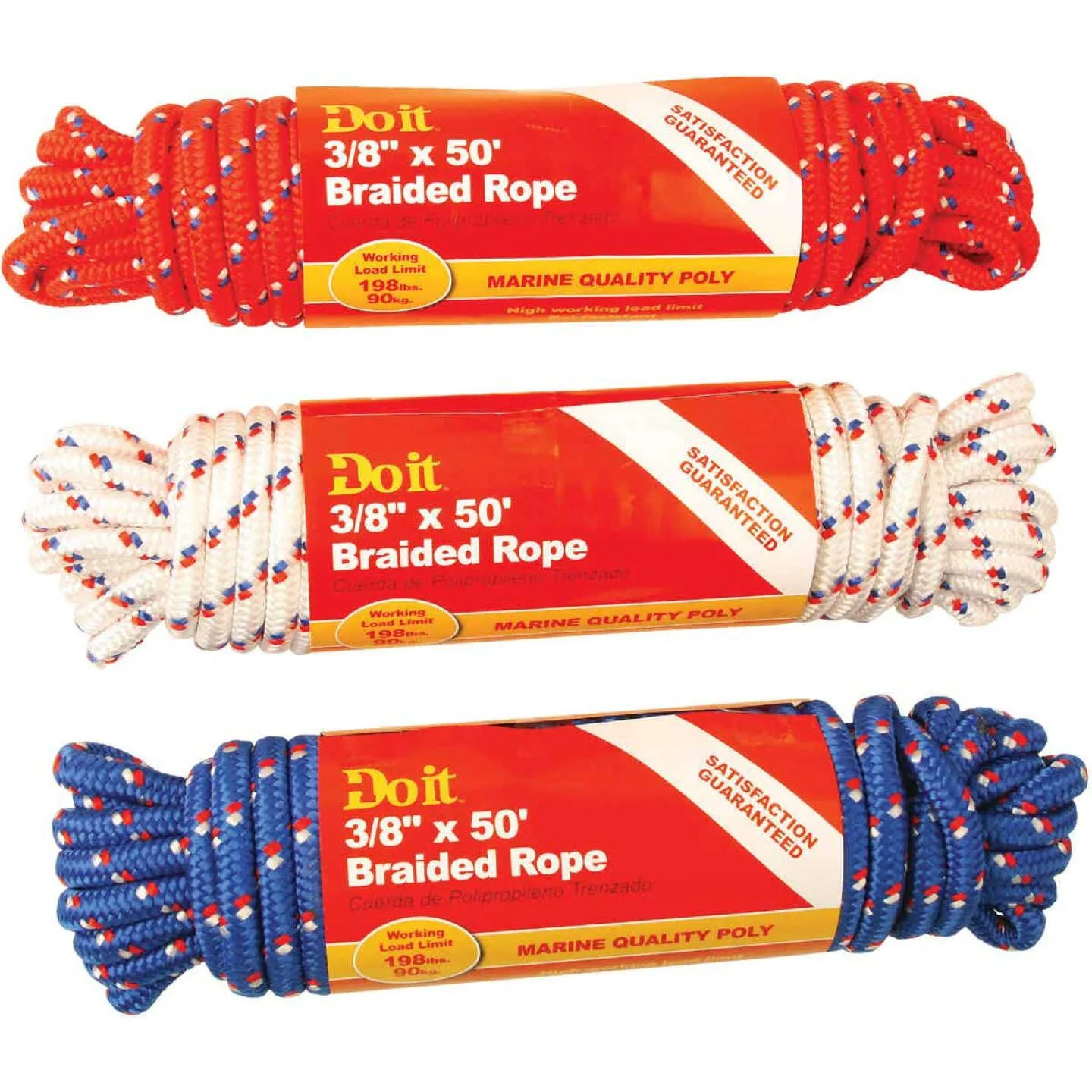 it Best 3/8 Inch x 50' Diamond Braided Polypropylene Rope product image