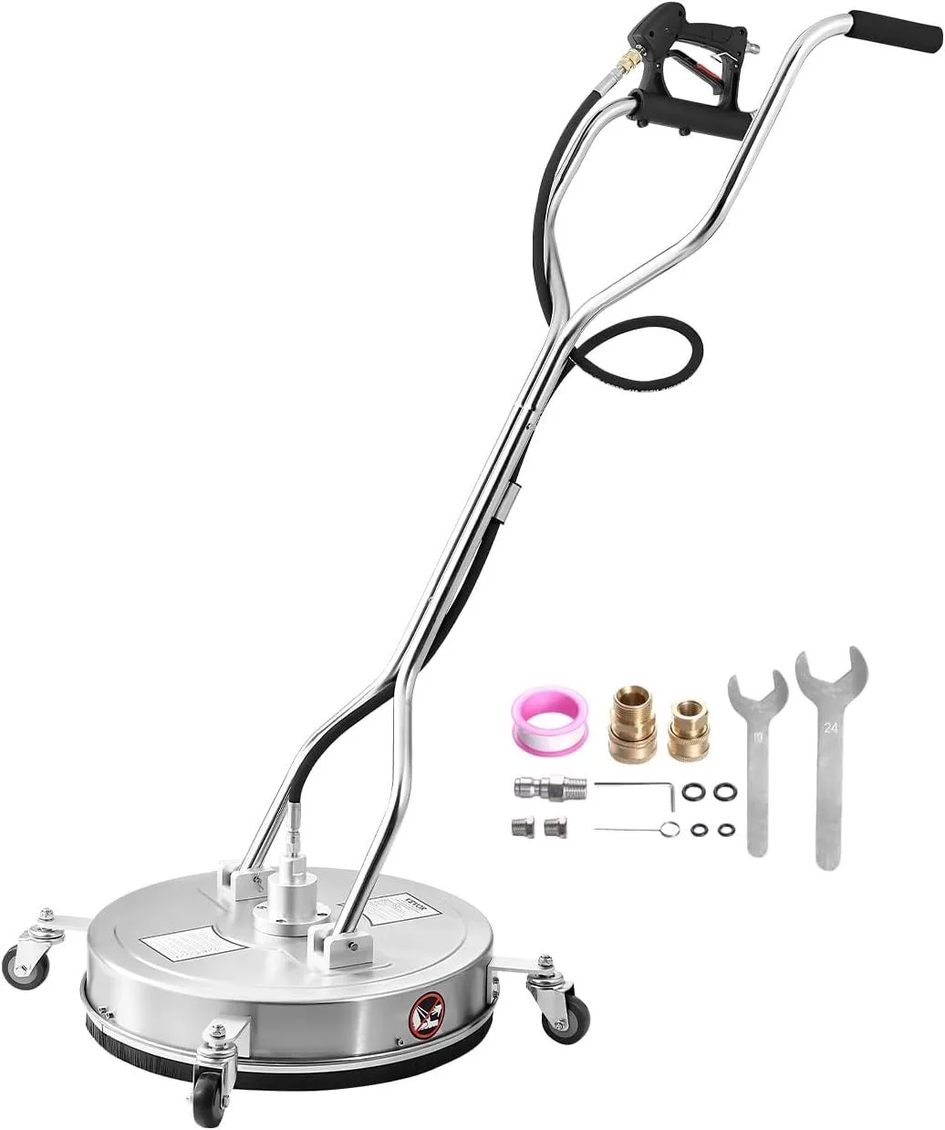 20 Inch Stainless Steel Pressure Washer Surface Cleaner with 4 Wheels 4000PSI product image