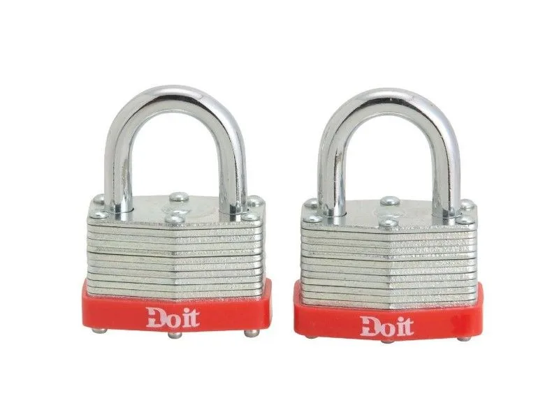 it Warded Steel Keyed Padlock 38mm 2pk product image