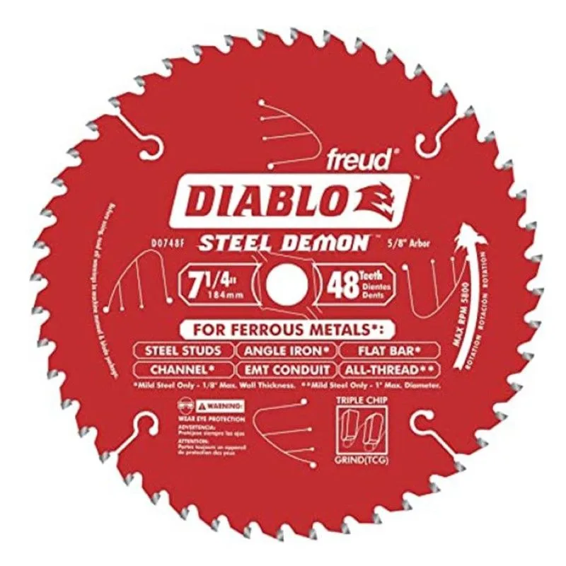 Freud Diablo Ferrous Blade 7 1/4 Inch 48 T product image