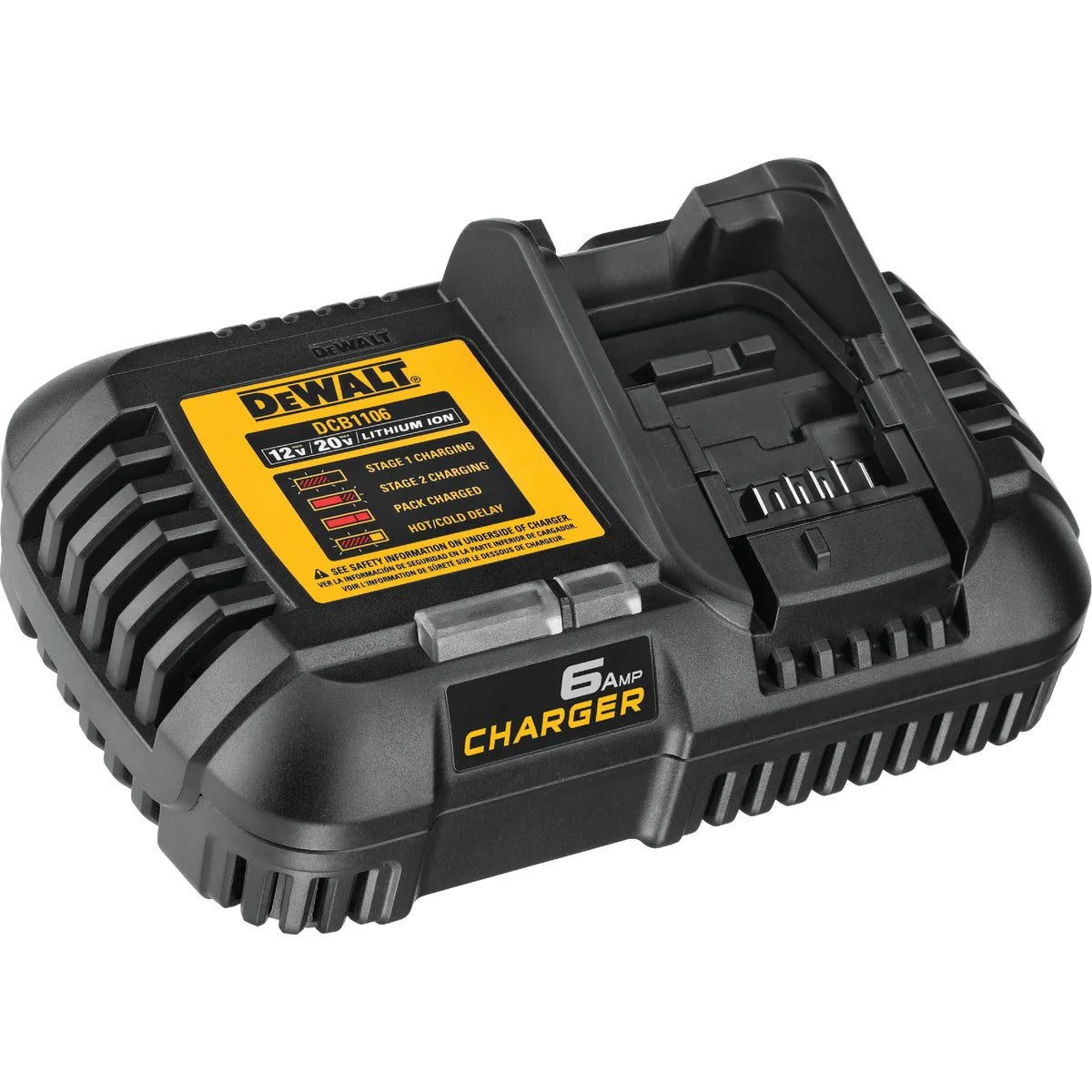 12V/20V/60V MAX Lithium-Ion 6-Amp Fast Battery Charger product image