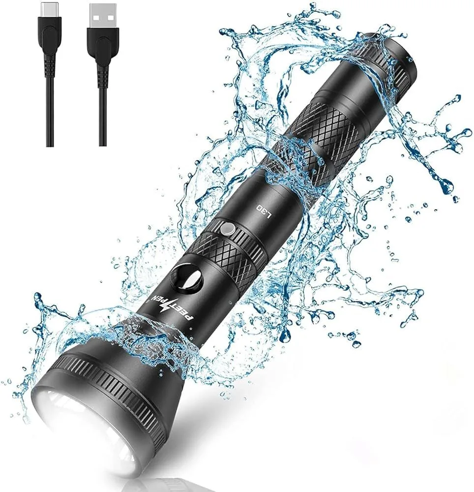 L30 Rechargeable Flashlight 1200 Lumens , 4 Modes, Waterproof IPX6 product image